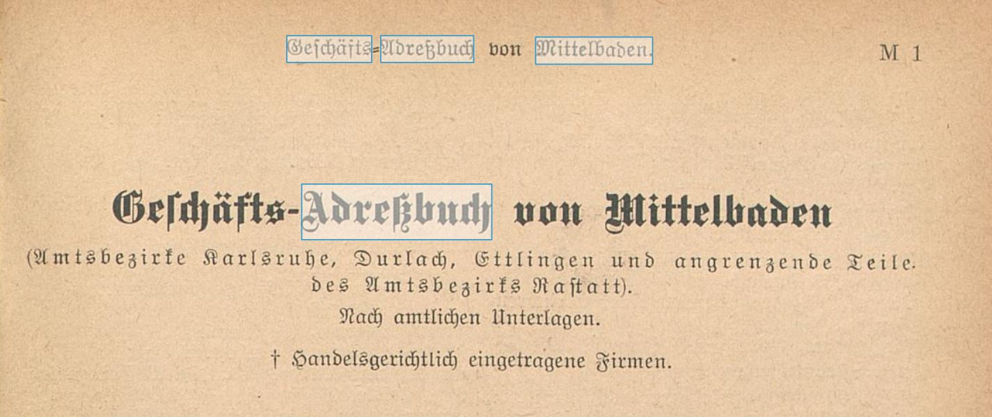 Geschäfts-Adressbuch von Mittelbaden 1925