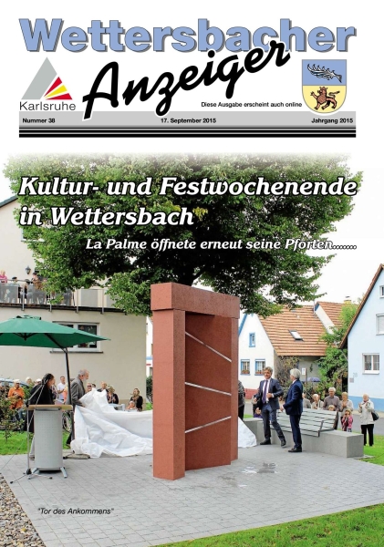 Wettersbacher Anzeiger vom 17.09.2015