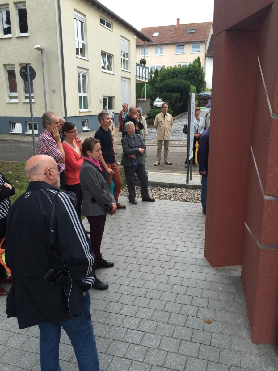 13. September 2015: Erste Führung am Waldenserweg Palmbach